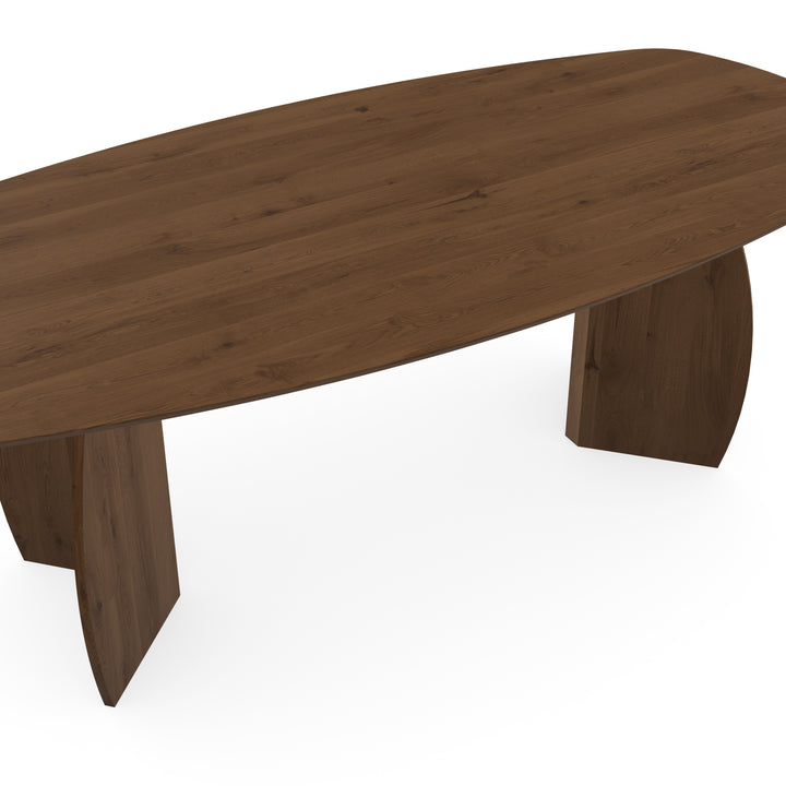 Eiken eettafel toscane 2x - Deens ovaal - Maan toscane 2x - {{ product.type }} - Kas20
