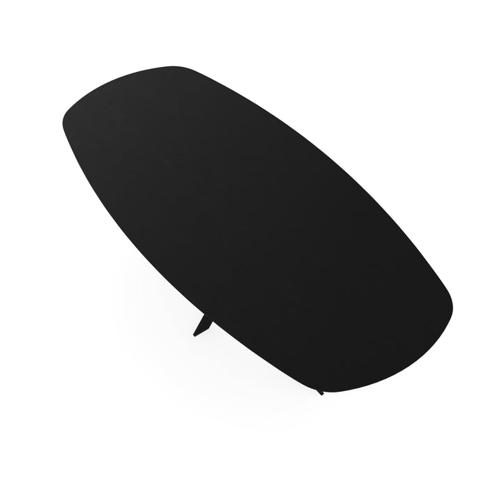 Eiken eettafel zwart - Deens Ovaal - Matrix ultra dun zwart - {{ product.type }} - Kas20
