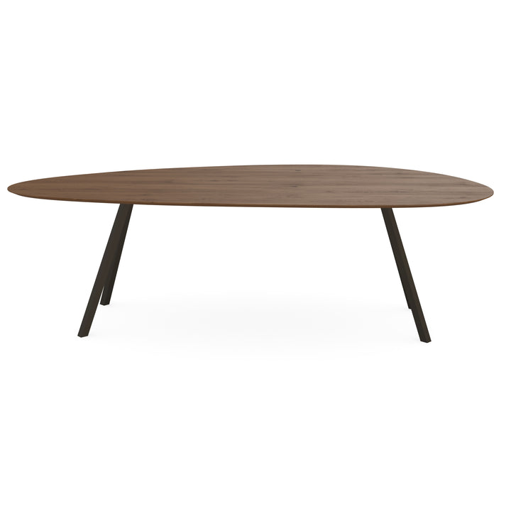 Eiken eettafel toscane 2x - Kiezel-A - I-Schuin donker bruin - {{ product.type }} - Kas20