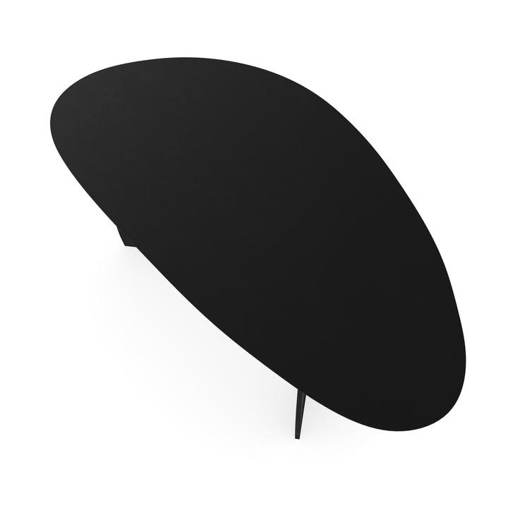 Eiken eettafel Zwart - Kiezel B - Maan zwart - {{ product.type }} - Kas20
