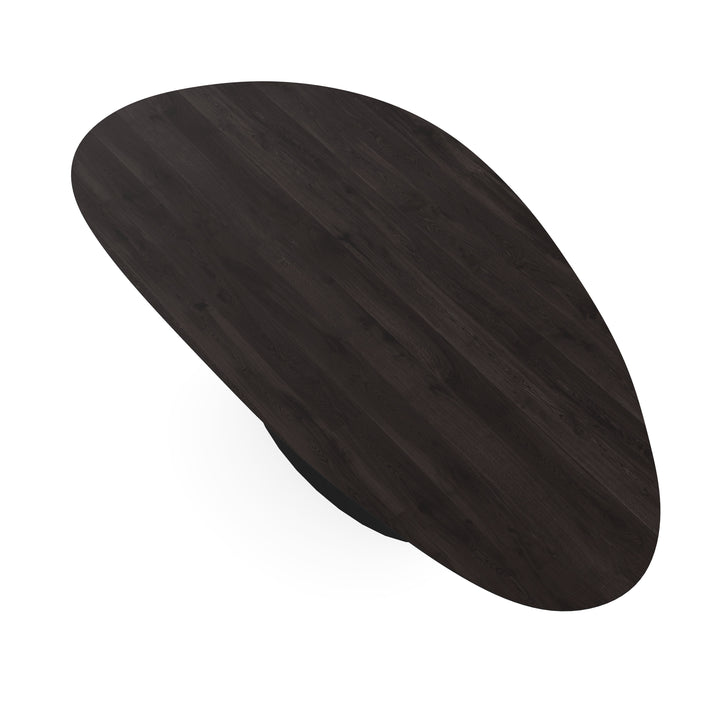 Eiken eettafel black smoke intens - Kiezel-B - Sjors zwart - {{ product.type }} - Kas20