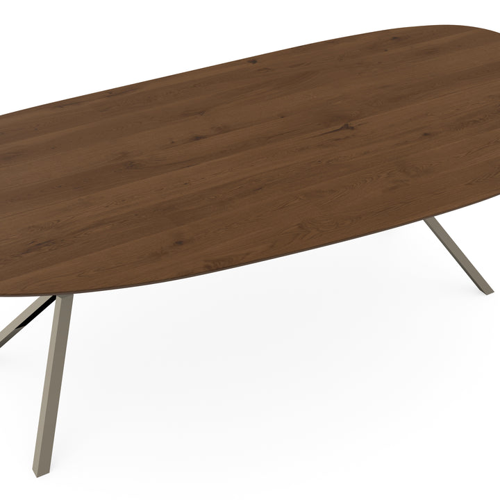 Eiken eettafel toscane 2x - Organisch A - VV licht bruin - {{ product.type }} - Kas20