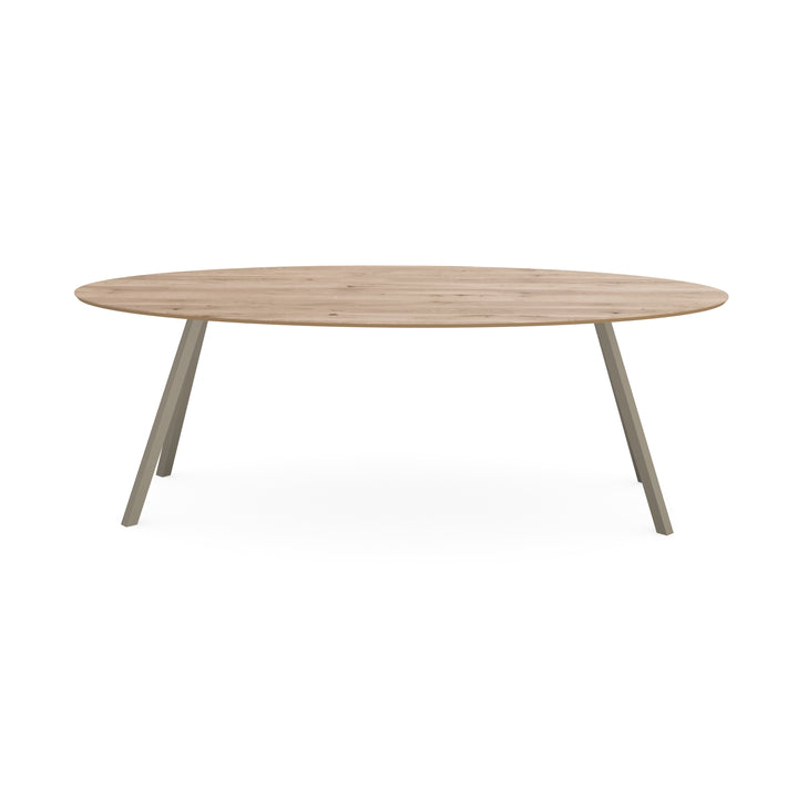 Eiken eettafel Naturel - Ovaal - i Schuin licht bruin - {{ product.type }} - Kas20