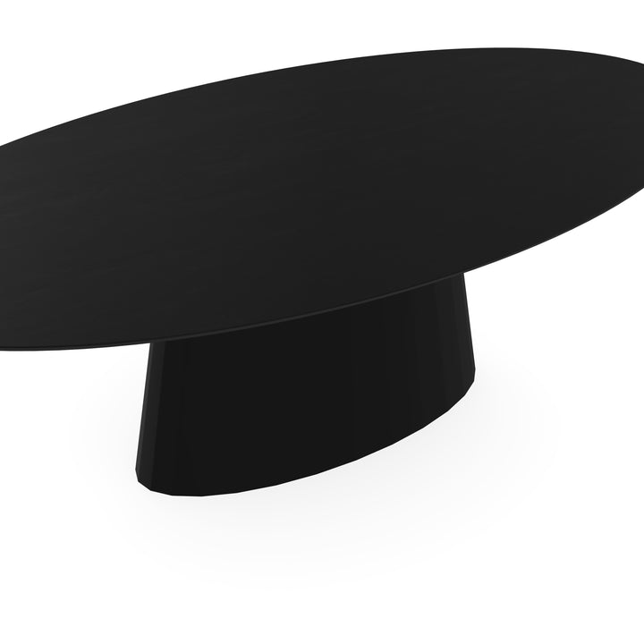 Eiken eettafel Zwart - Ovaal - Sjors Zwart - {{ product.type }} - Kas20
