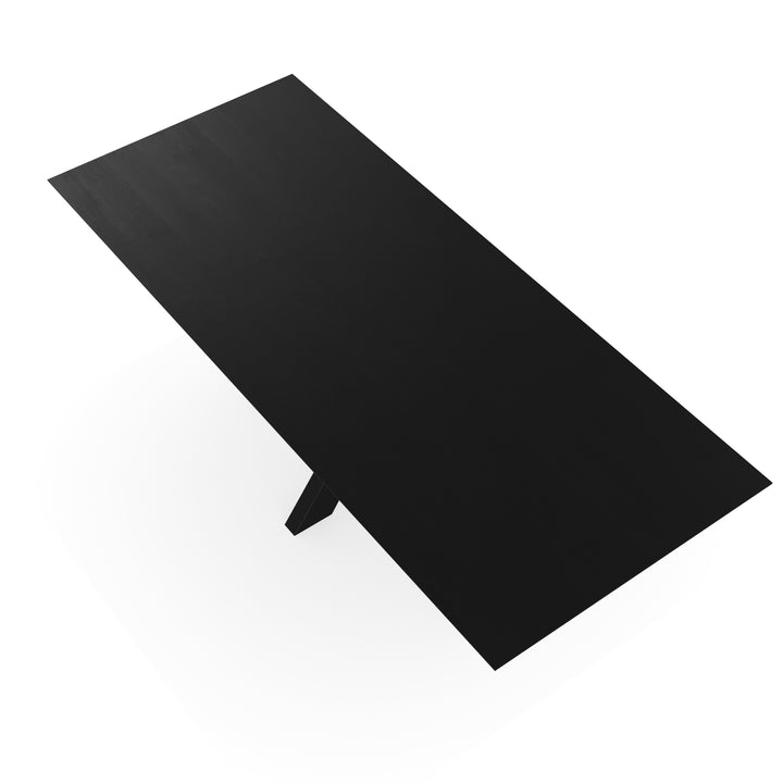Eiken eettafel Zwart - Recht - Matrix Dun Zwart - {{ product.type }} - Kas20