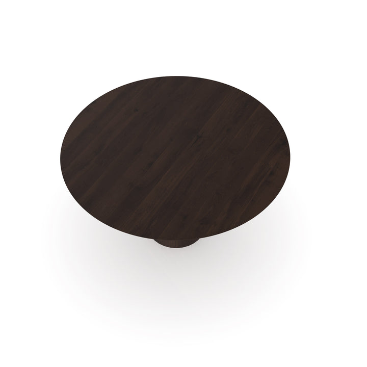 Eiken eettafel walnut brown 2x - Rond - Columbus walnut brown 2x - {{ product.type }} - Kas20