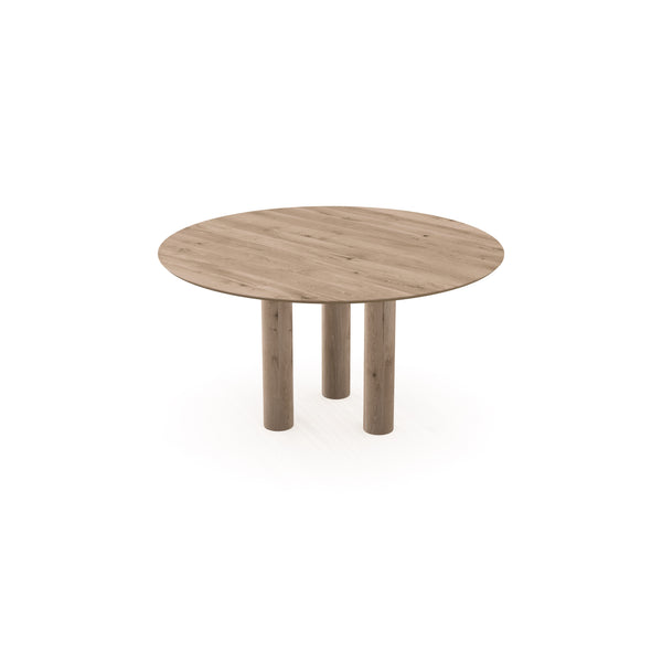 Eiken eettafel Naturel - Rond - Columbus Naturel - {{ product.type }} - Kas20