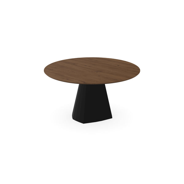Eiken eettafel Toscane 2 - Rond - Cone Zwart - {{ product.type }} - Kas20