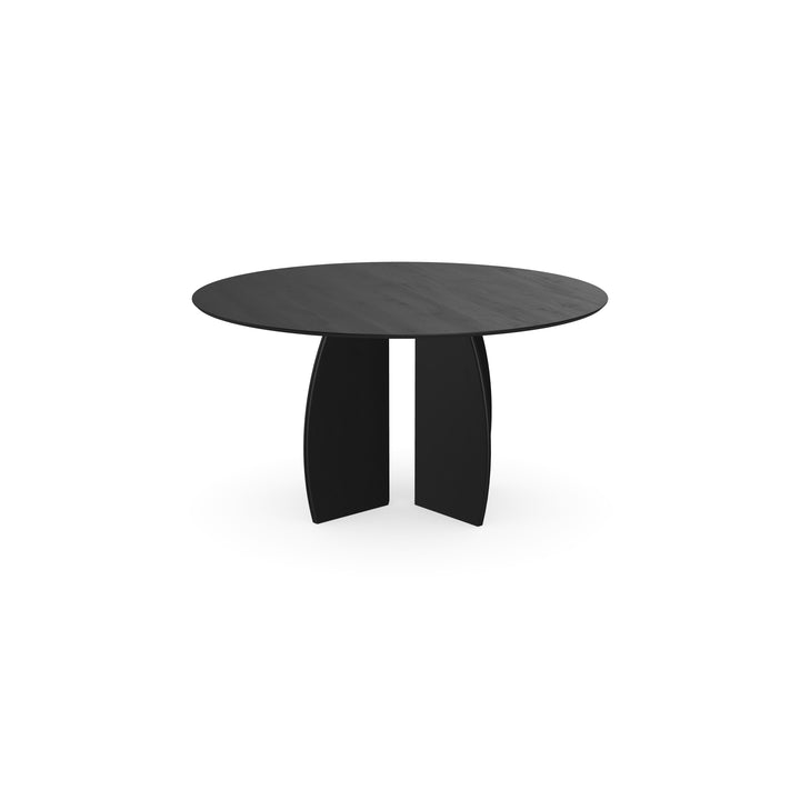 Eiken eettafel Zwart - Rond - Maan zwart - {{ product.type }} - Kas20