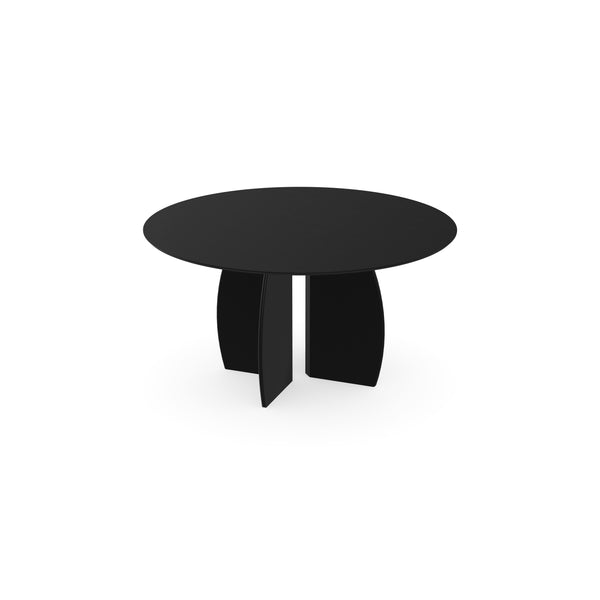Eiken eettafel Zwart - Rond - Maan zwart - {{ product.type }} - Kas20