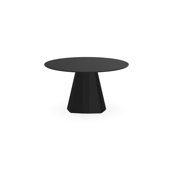 Eiken eettafel Zwart - Rond - Cone Zwart - {{ product.type }} - Kas20