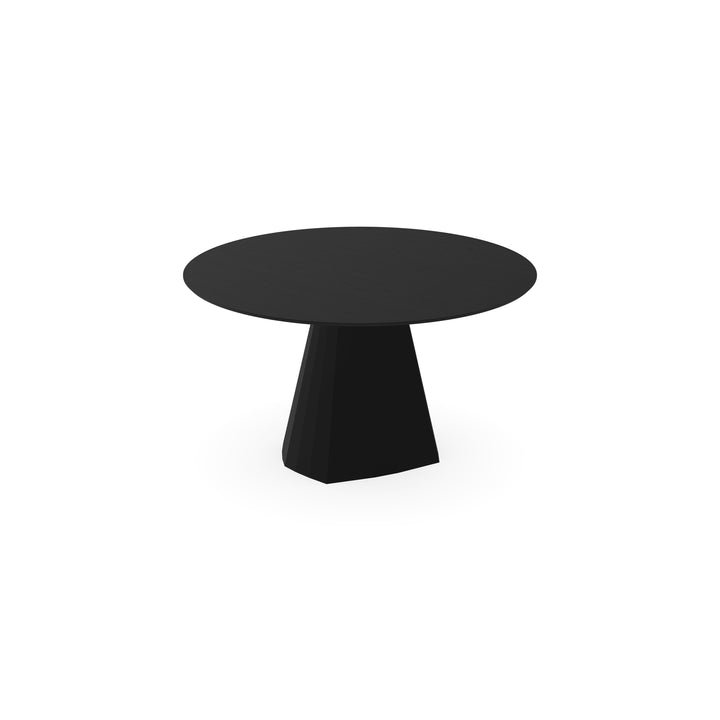 Eiken eettafel Zwart - Rond - Cone Zwart - {{ product.type }} - Kas20
