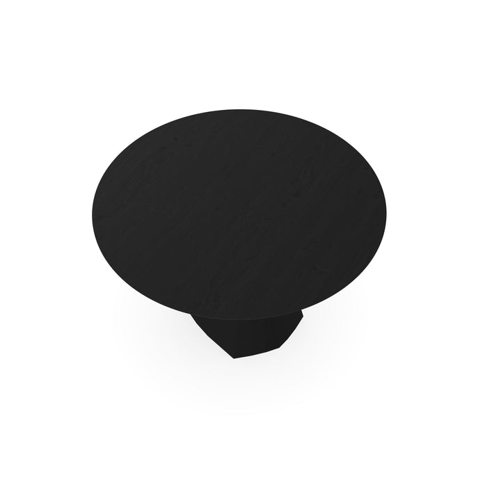 Eiken eettafel Zwart - Rond - Cone Zwart - {{ product.type }} - Kas20