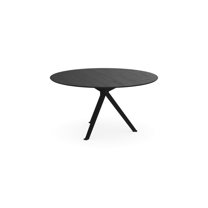 Eiken eettafel zwart - Rond - Stella zwart - {{ product.type }} - Kas20