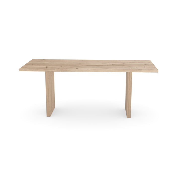 Eiken eettafel naturel - Recht - Blokpoot naturel - {{ product.type }} - Kas20