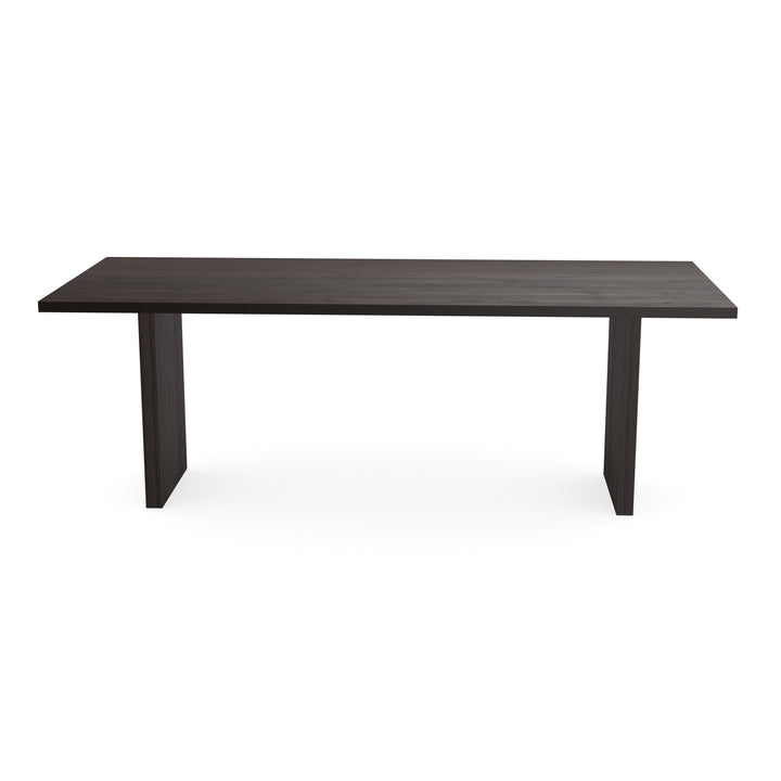 Eiken eettafel Walnut brown 2x - Recht - Blokpoot Walnut Brown - {{ product.type }} - Kas20