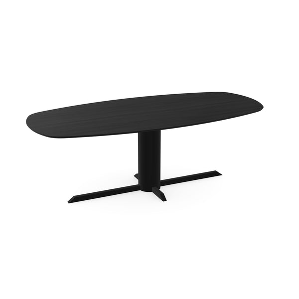 Eiken eettafel Zwart - Deens Ovaal - Ilona zwart