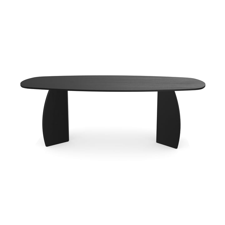 Eiken eettafel Zwart - Deens Ovaal - Maan zwart - {{ product.type }} - Kas20