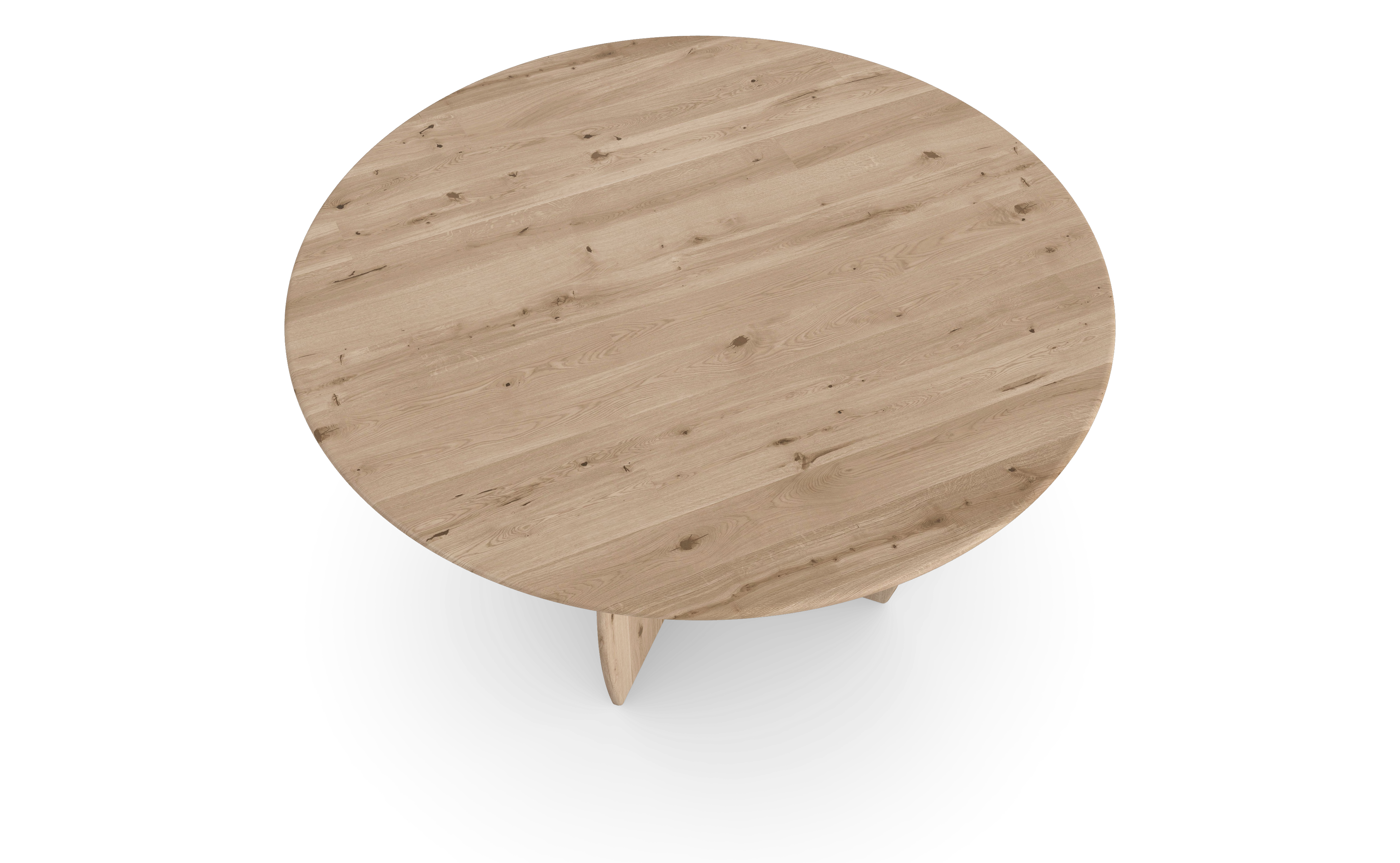 Eettafel Eiken Naturel - Rond - Maan Buiten