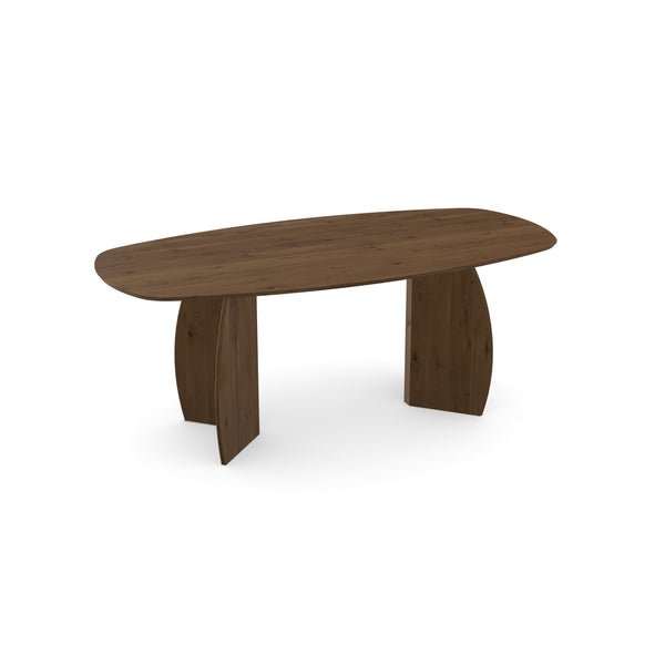 Eiken massief eettafel toscane 2x - Deens ovaal - maan toscane 2x