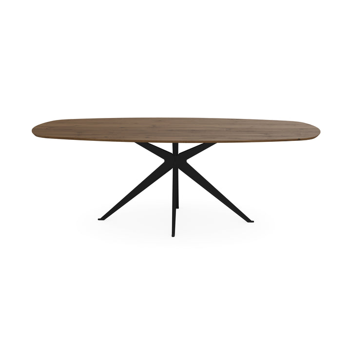 Eiken eettafel toscane 2x - Deens ovaal - Anna zwart - {{ product.type }} - Kas20