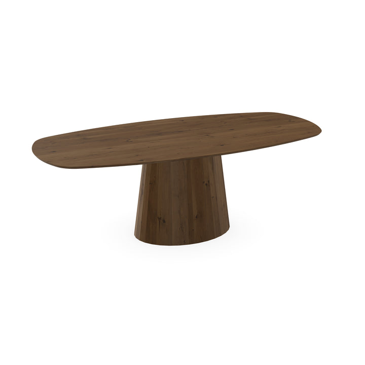 Eiken massief eettafel toscane 2x - deens ovaal - Sjors toscane 2x - {{ product.type }} - Kas20