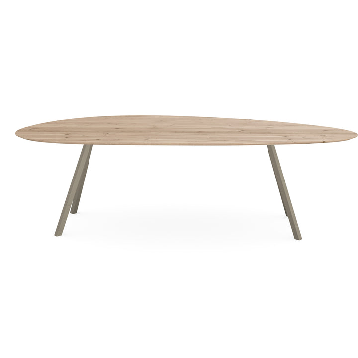 Eiken massief eettafel Naturel - Kiezel A - I Schuin Licht bruin - {{ product.type }} - Kas20
