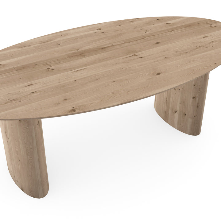 Eiken massief eettafel Liqurien - Ovaal - Freya liqurien - {{ product.type }} - Kas20