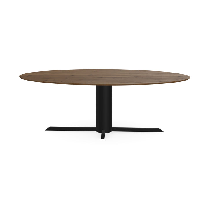 Eiken massief eettafel Toscane 2x - Ovaal - Ilona zwart - {{ product.type }} - Kas20