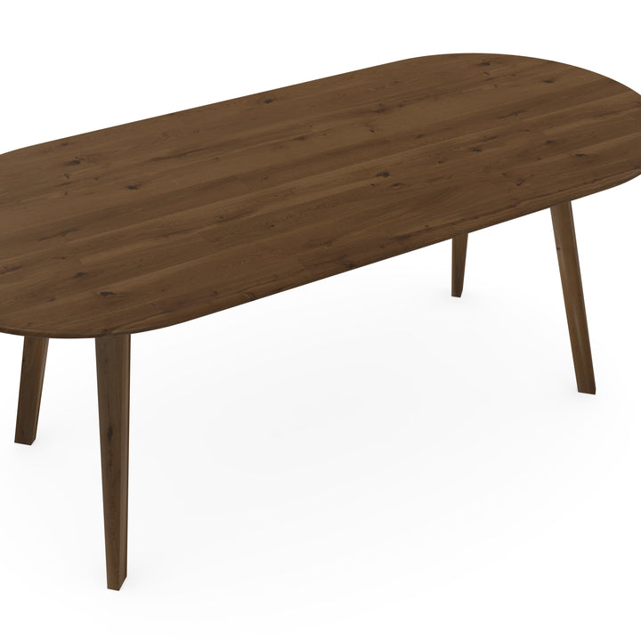Eiken massief eettafel toscane 2x - Plat ovaal - I Schuin toscane 2x - {{ product.type }} - Kas20