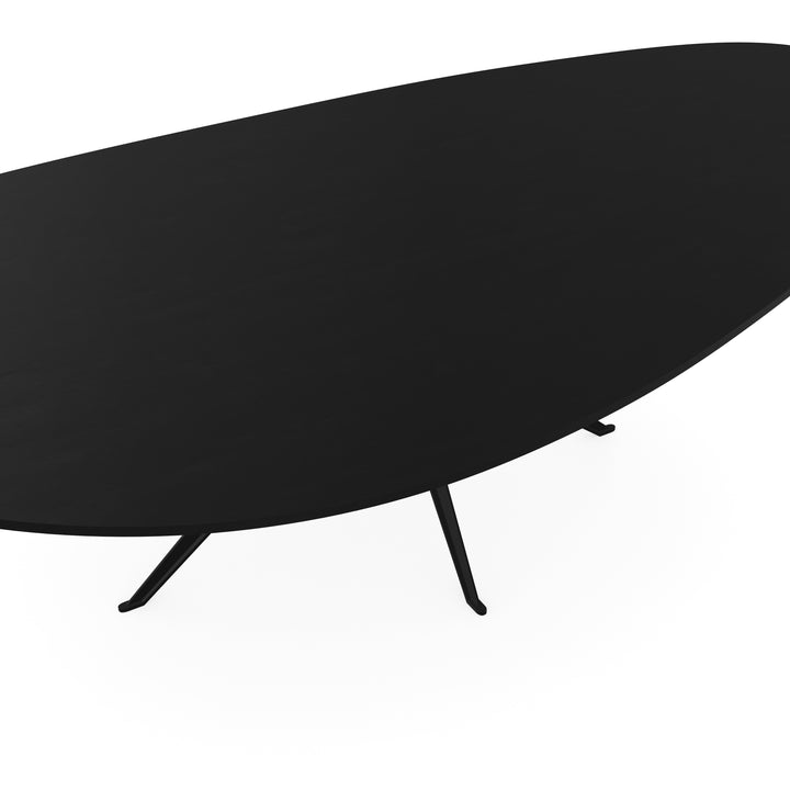 Eiken eettafel Zwart - Kiezel A- Anna zwart - {{ product.type }} - Kas20