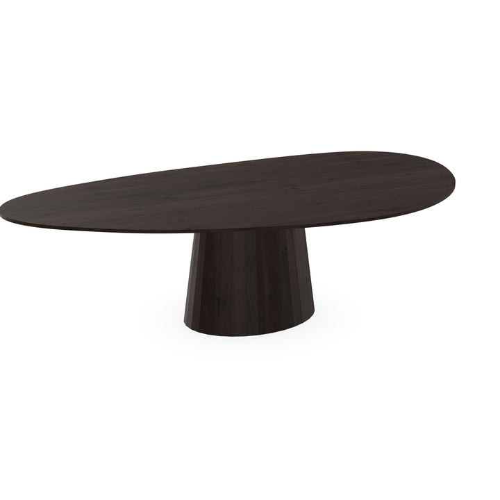 Eiken massief eettafel Walnut brown 2x - Kiezel-B - Sjors walnut brown 2x - {{ product.type }} - Kas20