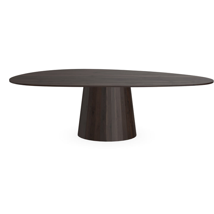 Eiken massief eettafel Walnut brown 2x - Kiezel-B - Sjors walnut brown 2x - {{ product.type }} - Kas20