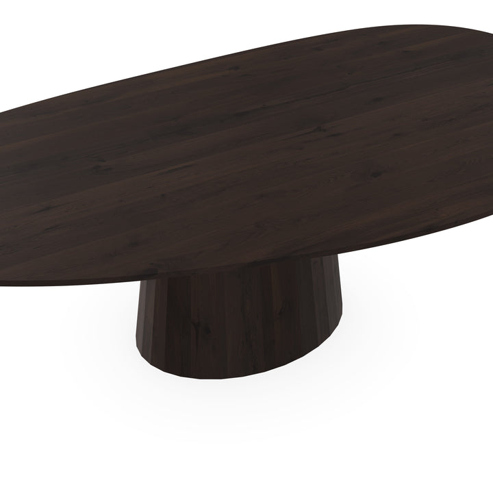 Eiken massief eettafel Walnut brown 2x - Kiezel-B - Sjors walnut brown 2x - {{ product.type }} - Kas20