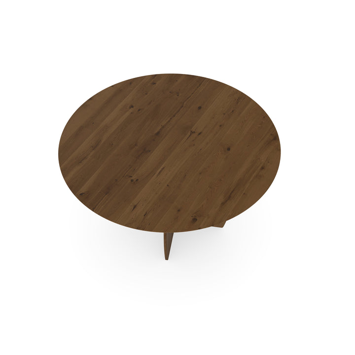 Eiken massief eettafel toscane 2x - Rond - Maan toscane 2x - {{ product.type }} - Kas20