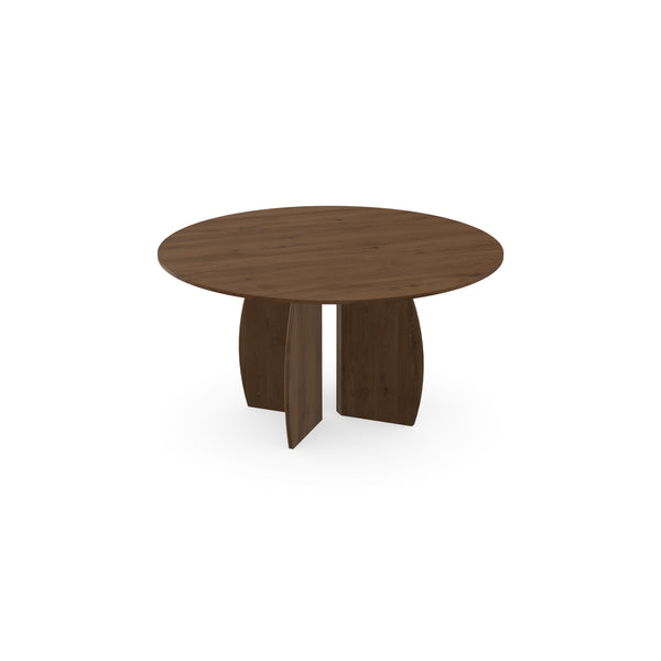 Eiken massief eettafel toscane 2x - Rond - Maan toscane 2x