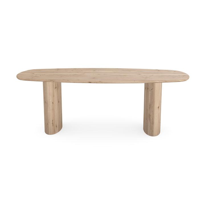 Eiken massief eettafel Naturel - Deens ovaal - Freya naturel - {{ product.type }} - Kas20