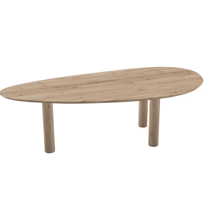 Eiken massief eettafel Naturel - Kiezel B - Columbus naturel - {{ product.type }} - Kas20