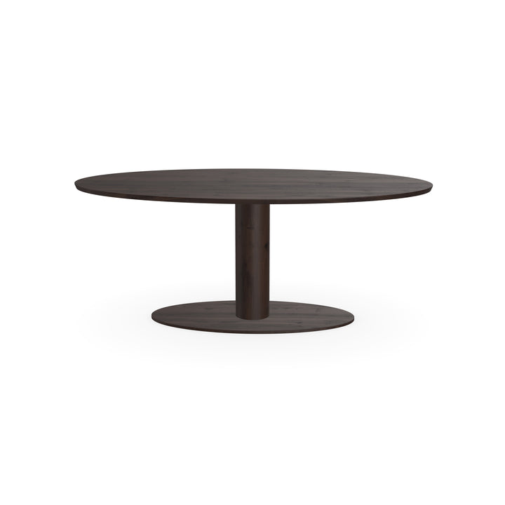 Eiken massief eettafel Walnut brown 2x - ovaal - Giro eiken walnut brown 2x - {{ product.type }} - Kas20