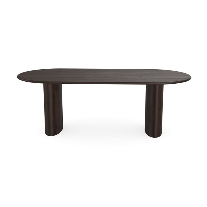 Eiken massief eettafel Walnut brown 2x - Plat ovaal - Freya walnut brown 2x - {{ product.type }} - Kas20