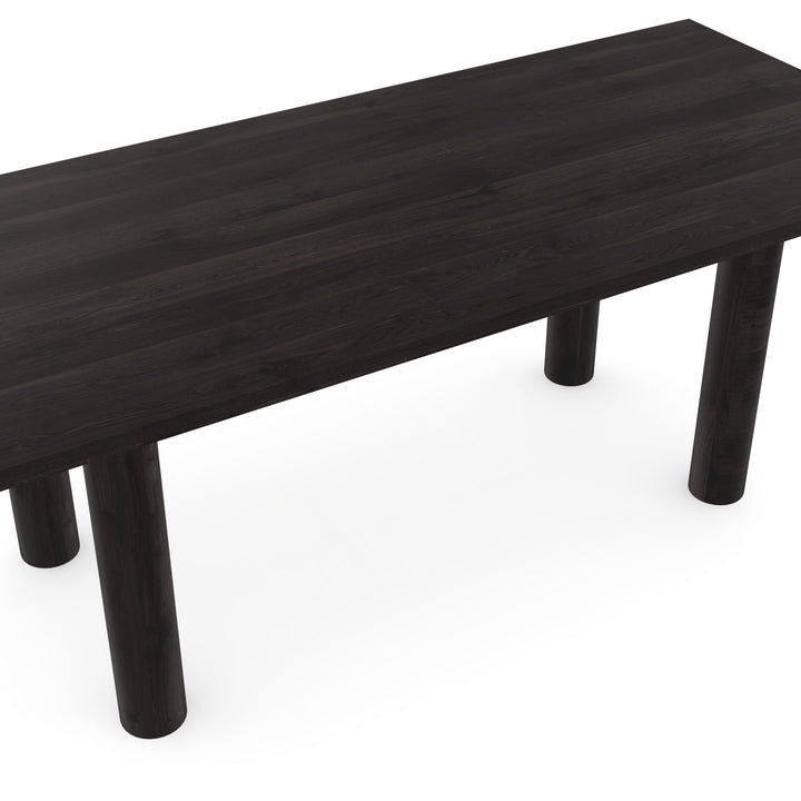 Eiken massief eettafel Black Smoke Intens - Recht - Columbus black smoke intens - {{ product.type }} - Kas20