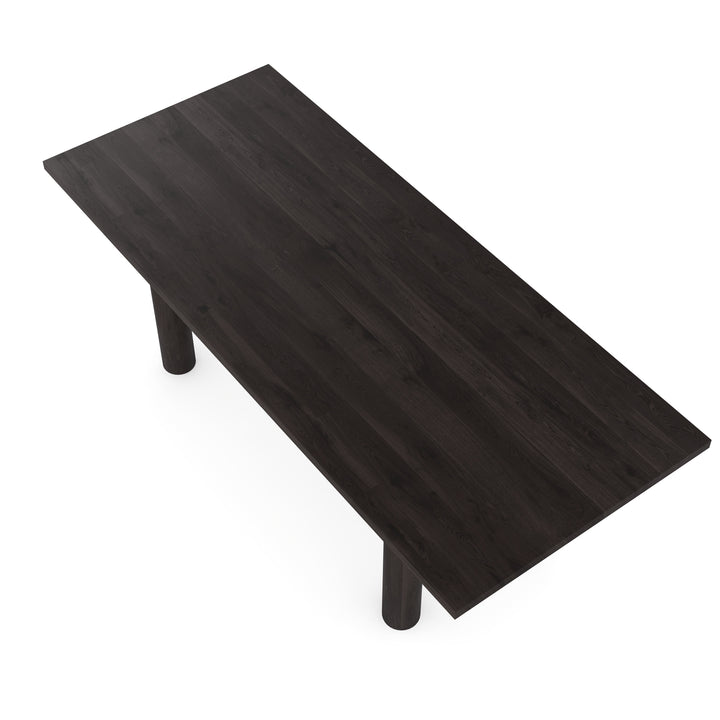 Eiken massief eettafel Black Smoke Intens - Recht - Columbus black smoke intens - {{ product.type }} - Kas20