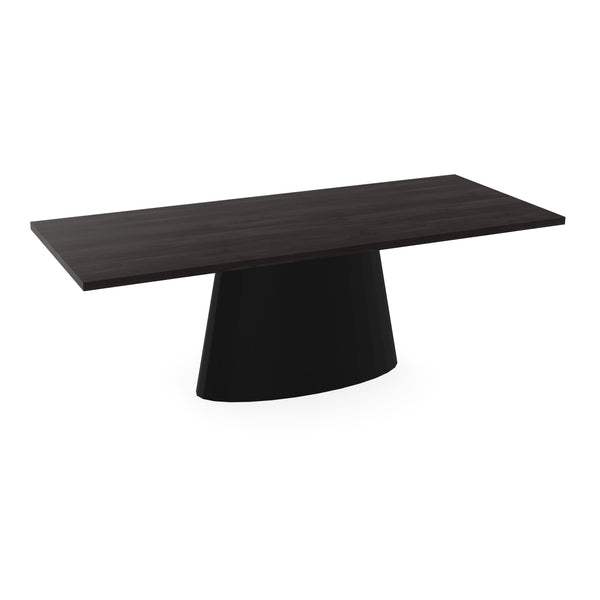 Eiken massief eettafel Black Smoke Intens - Recht - Sjors Zwart - {{ product.type }} - Kas20