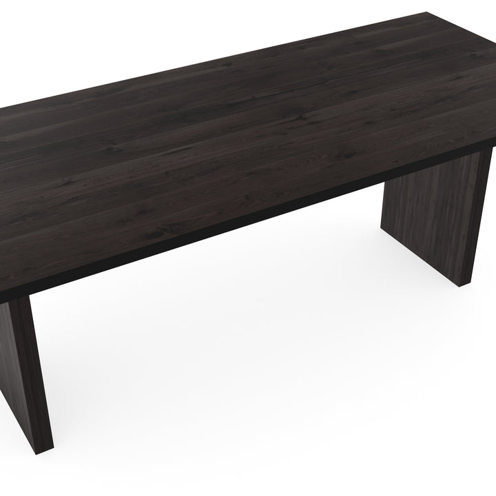 Eiken massief eettafel Black Smoke Intens - Recht - Blok black smoke intens - {{ product.type }} - Kas20