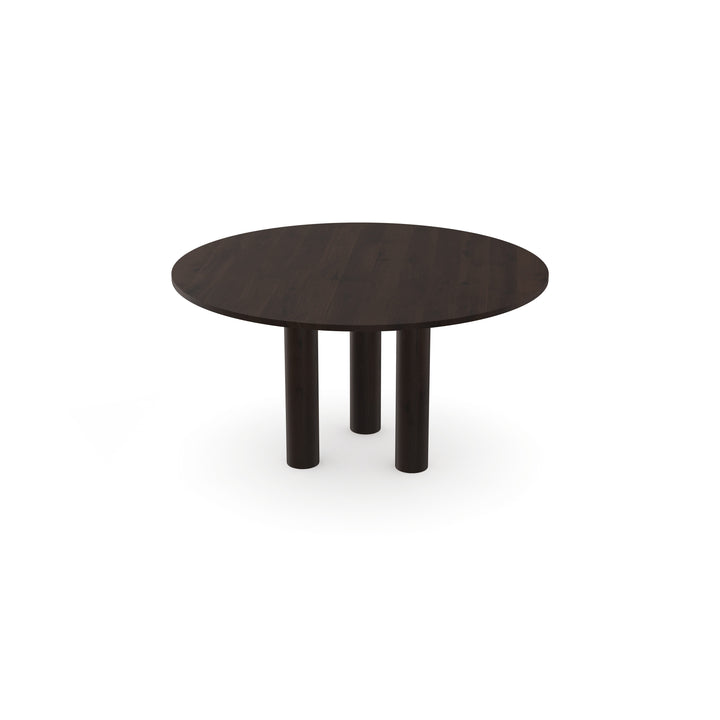 Eiken massief eettafel Walnut Brown 2x - Rond - Columbus walnut brown 2x - {{ product.type }} - Kas20