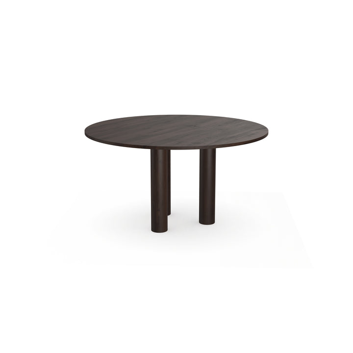 Eiken massief eettafel Walnut Brown 2x - Rond - Columbus walnut brown 2x - {{ product.type }} - Kas20