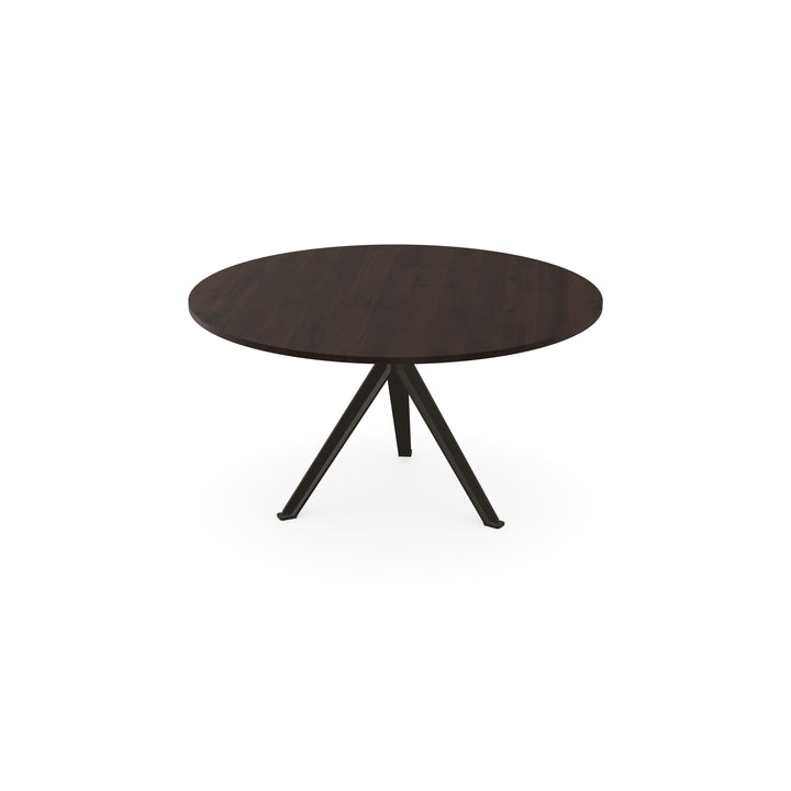 Eiken massief eettafel Walnut Brown 2x - Rond - Stella Donkerbruin - {{ product.type }} - Kas20