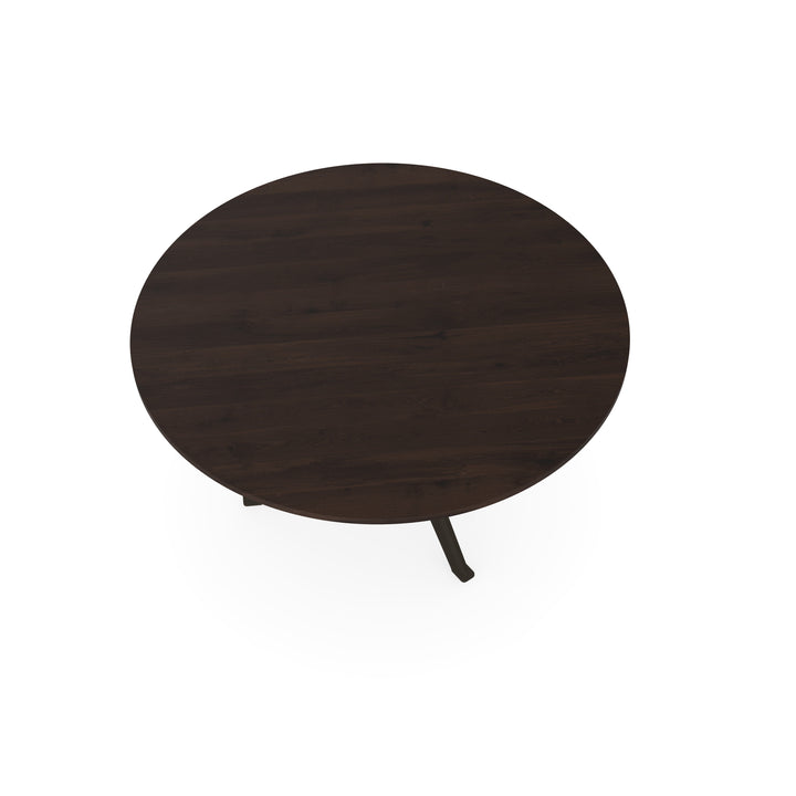 Eiken massief eettafel Walnut Brown 2x - Rond - Stella Donkerbruin - {{ product.type }} - Kas20
