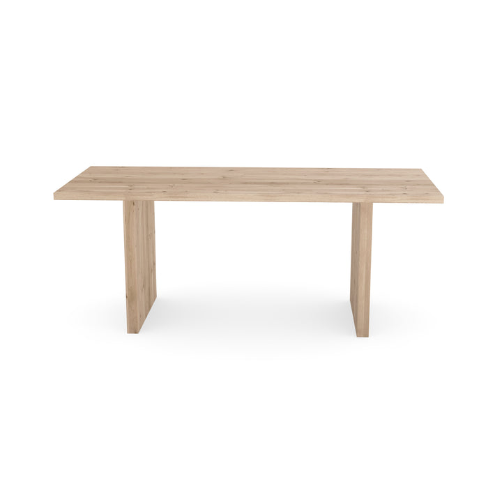 Eiken massief eettafel naturel - recht - blok naturel - {{ product.type }} - Kas20