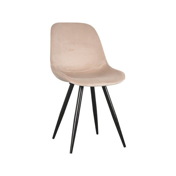 Eetkamerstoel Caspian - Zand - Fluweel (set van 2) - {{ product.type }} - Kas20